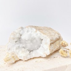 摩洛哥白水晶擺件 隧道感造型, 1個