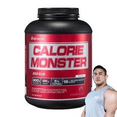 BUP 칼로리몬스터 스트로베리 밀크 헬스보충제 단백질보충제 체중증가 게이너, 1개, 4kg
