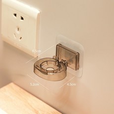 適用 Apple Watch 充電支架 壁掛收納底座, 透明黑, 1個