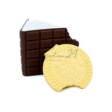 초콜릿 비스킷 메모지 특이한노트 깜찍한미니사이즈 귀여운메모지 메모지제작 귀여운노트 메모장, 다크초코