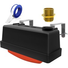 스톡 탱크용 텔디어 워터 트로프 플로트 밸브 호스 금속 커넥터 및 Ptfe 테이프가 있는 가축 말 닭 동물 어장용 자동 제어 급수기 레벨 1팩, 1_Stock Tank Float