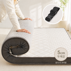 네루양품 25D 고밀도 메모리폼 라텍스 토퍼 매트리스 5cm 10cm 침대 바닥 접이식 수면매트