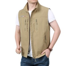 羅小虎 多口袋馬甲男夏季薄款男士休閒馬甲中老年工裝高檔外套釣魚背心 戶外馬甲 釣魚背心 工裝馬甲 休閒背心 戰術背心