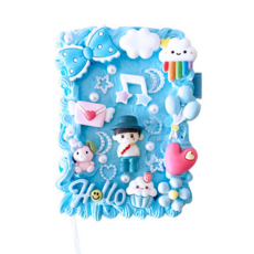 심아트 데코덴 다이어리 꾸미기 만들기세트, 3개, 블루