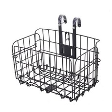 자전거 다용도 접이식 바구니 철재 걸이식 킥보드 바구니 수납 자전거 악세사리, 바구니 철제 접이식_블랙, 1개