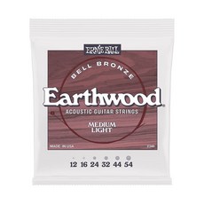 Ernie Ball Earthwood Bell Bronze 民謠吉他弦 11 52 2348, 1個, 2346 (12-54)