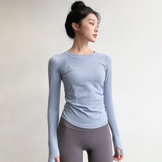 瑜伽服上衣女秋冬款高彈緊身顯瘦運動長袖跑步透氣速乾專業健身服