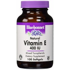 Bluebonnet 維他命E 400IU軟膠囊 無麩質 無糖, 100顆, 1罐