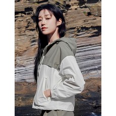 알래스카 ALASKA 여성 안감 후드 바람막이 점퍼 PAG2JJ2330