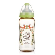 Simba 小獅王辛巴 寬口葫蘆大奶瓶, 1個, 寬口葫蘆大360ML-綠色