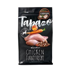 TAPAZO 特百滋 凍乾三重奏 5磅 15磅 寵物飼料 狗狗飼料 犬用飼料 凍乾 犬凍乾 寵物凍乾 凍乾飼料 犬糧 狗糧, 2.27kg, 1個, 雞肉+火雞