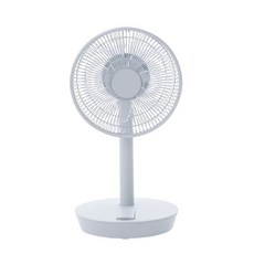 SOLAC SFT-F07W 10吋DC無線行動風扇 附USB充電 自動擺頭 定時關機, 白色