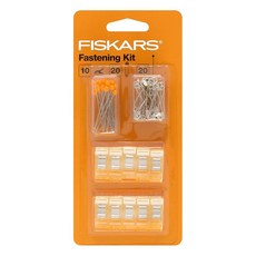 Fiskars Fastening 50피스 바느질 키트 투명/오렌지, 재봉 키트