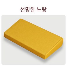 108배 명상 방석 원형 좌식 절방석 요가 좌선 쿠션 자수, 4. 자수 없음 - 중간 밝은 노란색