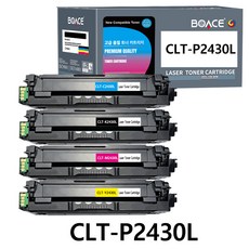 BOACE CLT-K2430L K2430S 특대용량 호환 토너 SL-C2410ND C2420DW C2470ND C2470FR C3020ND C3020DW C3080FR C3070N, 1세트, 4색