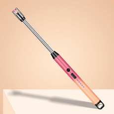 KC인증 C타입 충전 플라즈마 전기 토치 캔들 라이터, C타입 토치라이터-레드오랜지, 1개