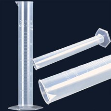 살림리빙 눈금실린더 플라스틱봉 메스실린더 눈금투명용기, 50ml