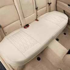 자동차 운전석 방석 시트 앞줄 벤츠 메모리폼 레드, 1개, 웜베이지 뒷좌석 3인용