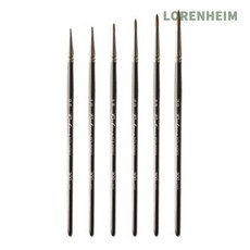 로렌하임 루벤스 라이너브러쉬 6본 세트 드로잉 세필붓 1세트 페인트작업