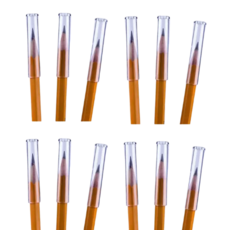 연필캡 고급 색 연필 투명 캡, 12개, [연필캡] 투명