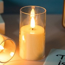 움직이는 LED초 프로포즈 촛불 조명 LED캔들 무드등 전자초 (소)