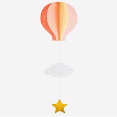 종이 열기구 장식 행사 아이방 all+07402ut, 2-열기구장식-노랑