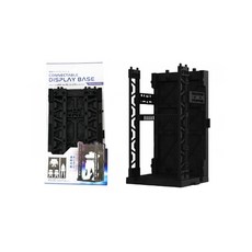 【日本YAMADA】鋼彈模型展示架 日本製 鋼彈模型架／機器人格納庫 模型展示架 鋼彈收納盒 鋼彈支架 夾腰, 1個, 機器人格納庫