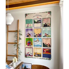 퀼트스타 퀼트스타 빨간머리앤 2026 달력커트지 캐릭터 패브릭 퀼트 퀼팅 천 아플리케 바느질 31067, 1개, 멀티