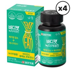 일양약품 바디팻 녹차 카테킨, 4개, 56정