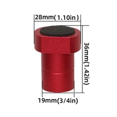 목공 벤치 개 알루미늄 합금 작업대 페그 브레이크 정지 클램프 테이블 T-트랙 기획 정지 개 구멍용 위치, 02 19mm 0.75in