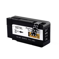 益繪 HP 937XL 墨水匣 適用於 HP 9120 9125 9128 9130 9720 9730, 1個, 937e 黑色