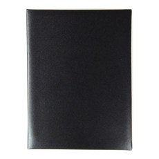 珍金發紙藝 台製現貨文件夾 獎狀收納 合約書夾 證書夾 簽約書套 8KA4合約書夾-凸版, 霧黑色, 50個