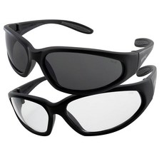 Global Vision Hercules 안전 안경 선글라스 스모크 및 투명 렌즈 2쌍