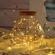 스토어-하유 태양광 와이어 전구 웜색 300구 30m 베란다장식태양광와이어조명