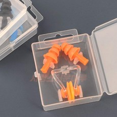 사랑스러운하루 수영용 귀마개 세트 실내수영, 블루