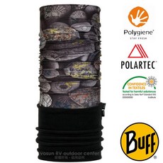 【BUFF】指路磐石》Polar 銀離子除臭防風保暖頭巾 圍脖 刷毛帽 頸圍 登山圍巾 面罩 口罩_118261, 1個