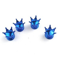 알루미늄 자동차 트럭 오토바이 자전거 타이어 밸브 먼지 커버, 1개, 1. Blue-4pcs