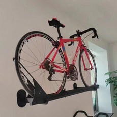 自行車展示架室內墻體壁掛架高碳鋼車店公路車收納架單車停車架, 1個, 黑色壁掛展示架（不含車