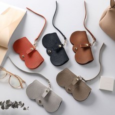 스트랩 안경케이스 휴대용 안경파우치 가죽안경보관집 hol+6325TU