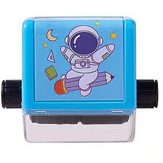 加減法教學印章 DIY加減法印章 數學練習本 加法印章 減法印章 乘法印章 除法印章 數學練習印章 出題印章, 藍色乘法印章, 1個