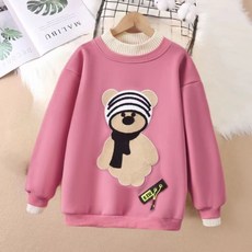 女童衛衣 秋冬新款 長袖 中大童 假兩件 加厚上衣