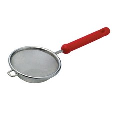 슈가체 빨간 손잡이 자루분당체 소 분당체 슈가파우더체 코코아 가루 파우더, 1개