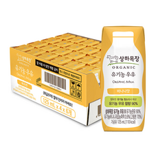 상하목장 유기농 바나나우유, 24개, 125ml
