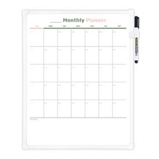 두문 더슬림 자석 먼슬리 플래너 보드 화이트보드 스케줄보드 345x275mm, 파스텔