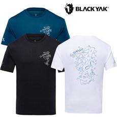 [블랙야크24년SS 남여공용 하절기 반팔 그래픽 라운드넥 C볼더크루그래픽티S 1BYTSM4903