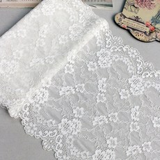 G2306260011 스판레이스 스노우로즈 백아이보리, 1개