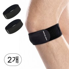 무브락 스포츠 슬개골 무릎보호대, 블랙, 2개