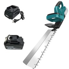 牧田款18V無線綠籬機 鋰電修剪機 無刷雙刃設計 輕巧安全園林修剪工具, 1個, 單刀主機【6A電池*1+充電器】