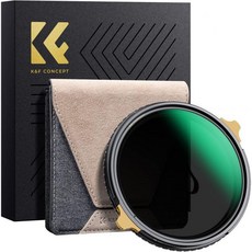 K&F CONCEPT 58mm 가변 ND232 ND 렌즈 필터 원형 편광 2n1 카메라 렌즈용 방수 긁힘 방지 36중 코팅 (NanoX PRO 시리즈), 55mm