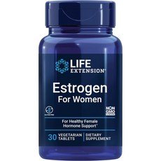 라이프익스텐션 내추럴 에스트로겐 포 피메일 베지테리안 타블렛, 30정, 1개